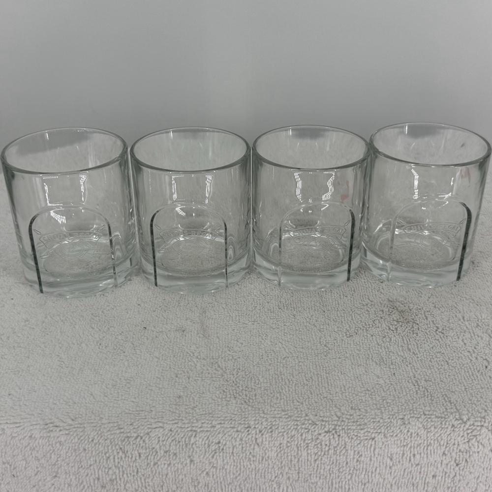 Chivas Regal Rocks Millennial Old Fashion Scotch Whiskey Glass, Set of 4, 2000